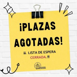 Plazas completas curso 25/26